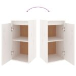 vidaXL Nástenné skrinky 2 ks biele 30x30x60 cm masívna borovica – Obrázok 10