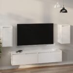 vidaXL Nástenné skrinky 2 ks biele 30x30x60 cm masívna borovica
