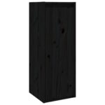 vidaXL Nástenné skrinky 2 ks čierne 30x30x80 cm masívna borovica – Obrázok 5