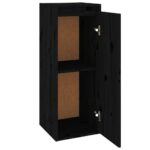 vidaXL Nástenné skrinky 2 ks čierne 30x30x80 cm masívna borovica – Obrázok 6