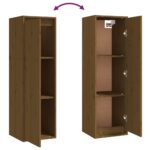 vidaXL Nástenné skrinky 2ks medovo-hnedé 30x30x100 cm masívna borovica – Obrázok 7