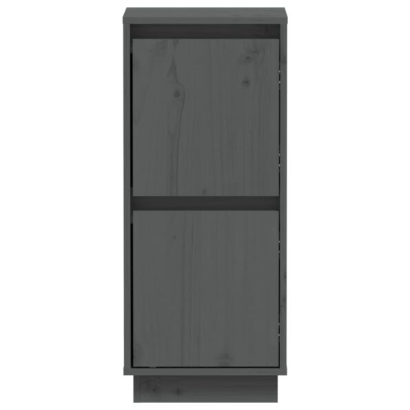 vidaXL Komody 2 ks sivé 31,5x34x75 cm borovicový masív – Obrázok 5