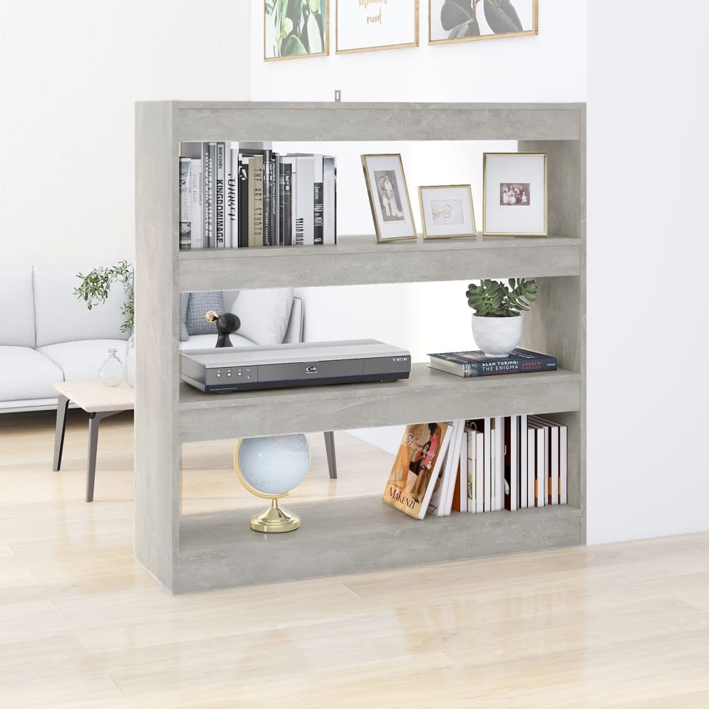 VXL8720286843741_m_en_hd_1.jpg vidaXL Knižnica/deliaca stena betónová sivá 100x30x103 cm – Obrázok 1