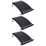 vidaXL Zaoblené bazénové solárne ohrievacie panely 3 ks 110x65 cm