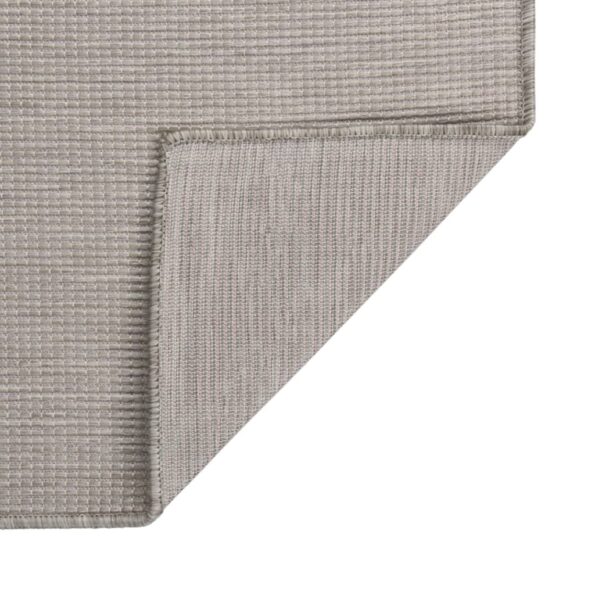 vidaXL Vonkajší koberec s plochým tkaním 160x230 cm svetlošedý – Obrázok 2
