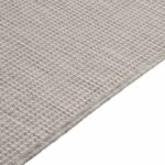 vidaXL Vonkajší koberec s plochým tkaním 160x230 cm svetlošedý – Obrázok 4