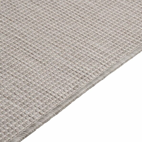 vidaXL Vonkajší koberec s plochým tkaním 160x230 cm svetlošedý – Obrázok 4