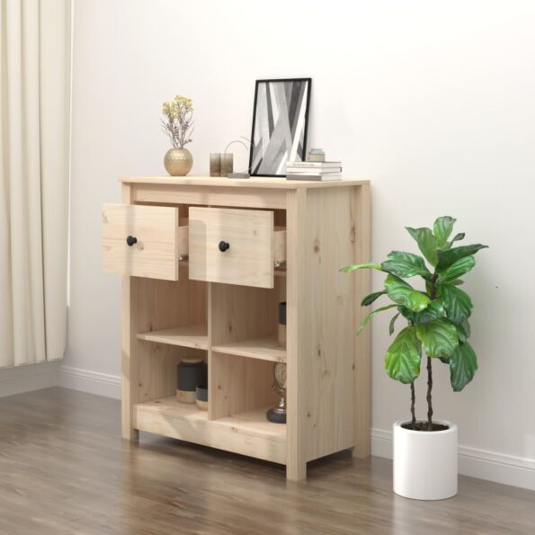 vidaXL Komoda 70x35x80 cm borovicový masív – Obrázok 6