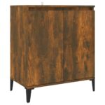 vidaXL Komoda údený dub 60x35x70 cm spracované drevo – Obrázok 2
