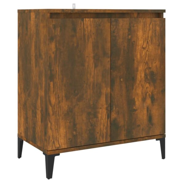 vidaXL Komoda údený dub 60x35x70 cm spracované drevo – Obrázok 2