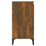 vidaXL Komoda údený dub 60x35x70 cm spracované drevo – Obrázok 4