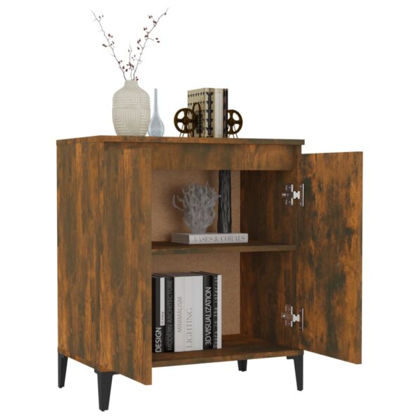 vidaXL Komoda údený dub 60x35x70 cm spracované drevo – Obrázok 6