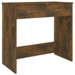 vidaXL Stôl dymový dub 80x40x75 cm spracované drevo – Obrázok 2