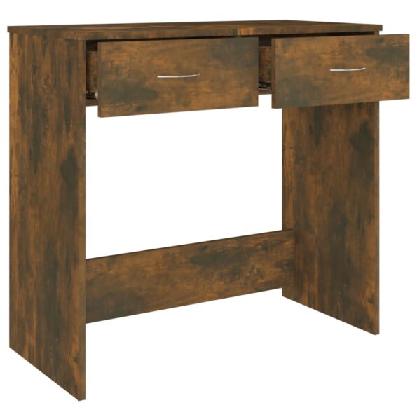 vidaXL Stôl dymový dub 80x40x75 cm spracované drevo – Obrázok 6