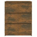 vidaXL Komoda dymový dub 60x35x76 cm spracované drevo – Obrázok 3