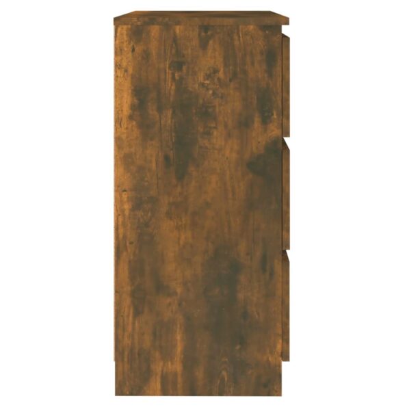 vidaXL Komoda dymový dub 60x35x76 cm spracované drevo – Obrázok 4