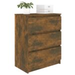 vidaXL Komoda dymový dub 60x35x76 cm spracované drevo – Obrázok 7