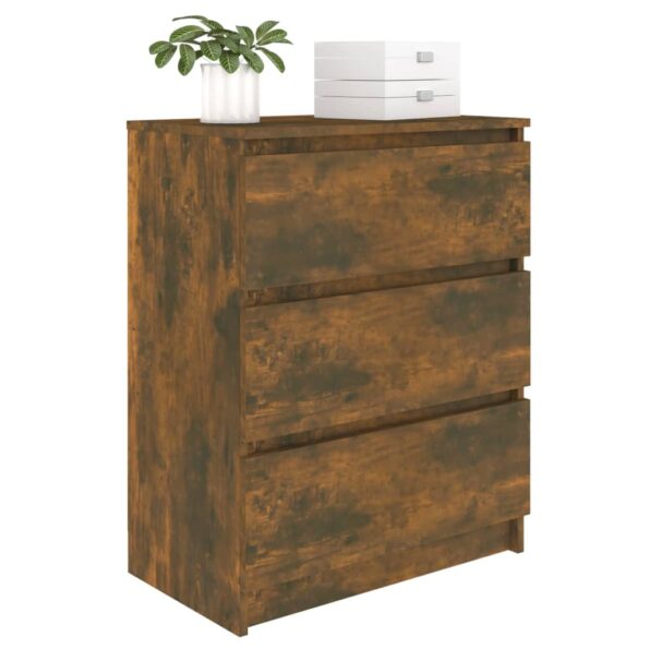 vidaXL Komoda dymový dub 60x35x76 cm spracované drevo – Obrázok 7
