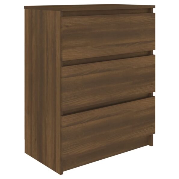 vidaXL Komoda hnedý dub 60x35x76 cm spracované drevo – Obrázok 2