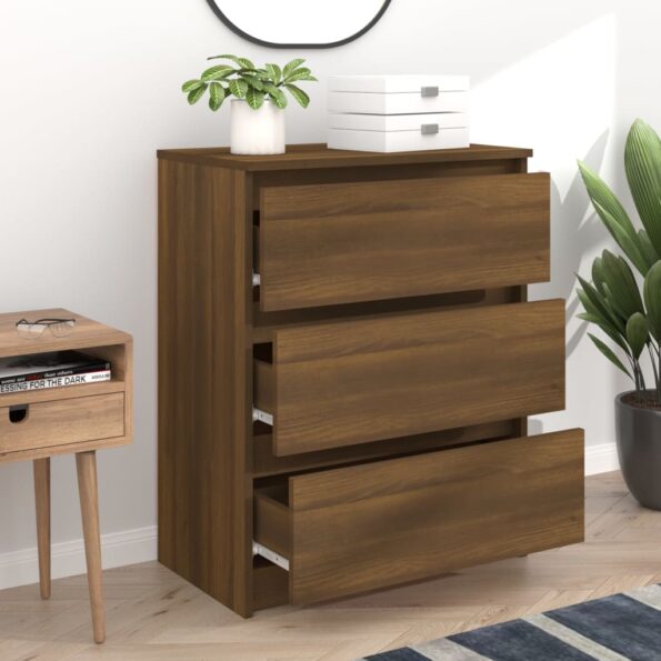 vidaXL Komoda hnedý dub 60x35x76 cm spracované drevo – Obrázok 6