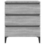 vidaXL Komoda sivý dub sonoma 60x35x69 cm spracované drevo – Obrázok 5
