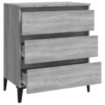 vidaXL Komoda sivý dub sonoma 60x35x69 cm spracované drevo – Obrázok 6