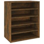vidaXL Botník dymový dub 60x35x70 cm spracované drevo – Obrázok 2