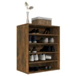 vidaXL Botník dymový dub 60x35x70 cm spracované drevo – Obrázok 4