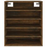 vidaXL Botník dymový dub 60x35x70 cm spracované drevo – Obrázok 6