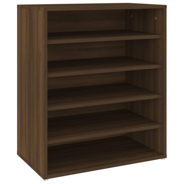 vidaXL Botník hnedý dub 60x35x70 cm spracované drevo – Obrázok 2