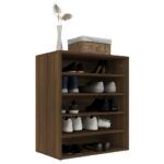 vidaXL Botník hnedý dub 60x35x70 cm spracované drevo – Obrázok 4