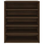 vidaXL Botník hnedý dub 60x35x70 cm spracované drevo – Obrázok 5