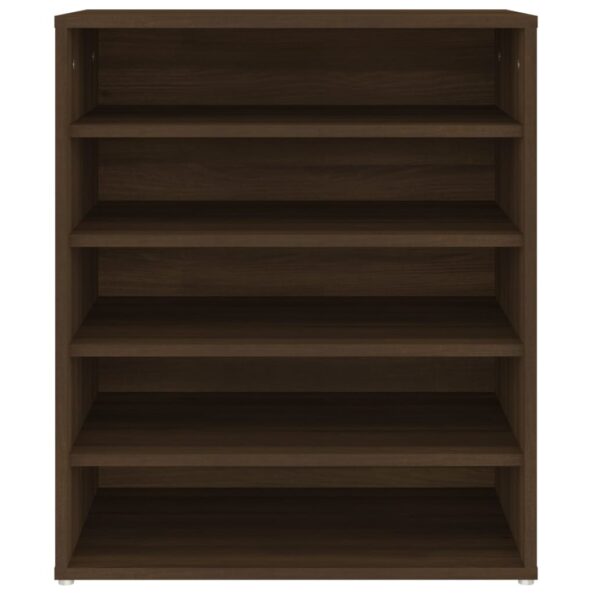 vidaXL Botník hnedý dub 60x35x70 cm spracované drevo – Obrázok 5
