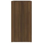 vidaXL Botník hnedý dub 60x35x70 cm spracované drevo – Obrázok 7