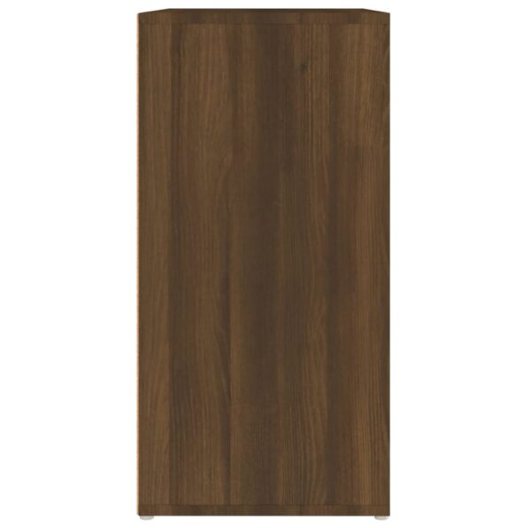 vidaXL Botník hnedý dub 60x35x70 cm spracované drevo – Obrázok 7