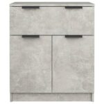 vidaXL Komoda betónová sivá 60x30x70 cm spracované drevo – Obrázok 5