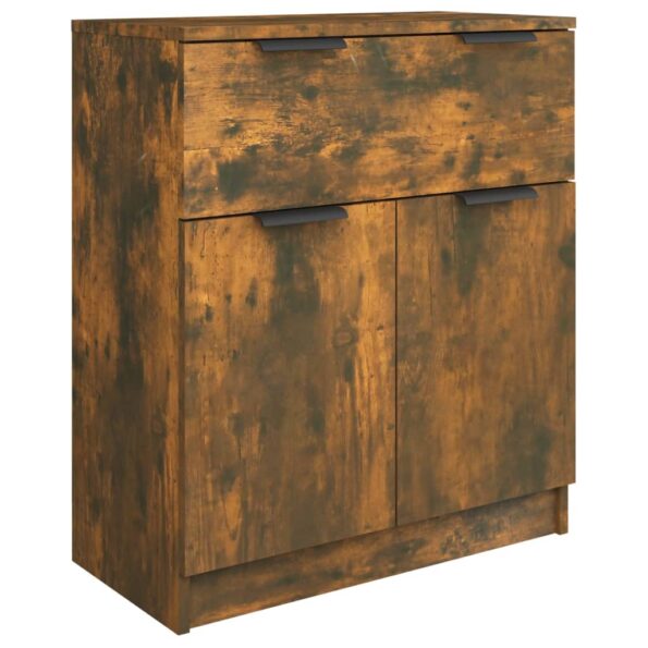 vidaXL Komoda dymový dub 60x30x70 cm spracované drevo – Obrázok 2