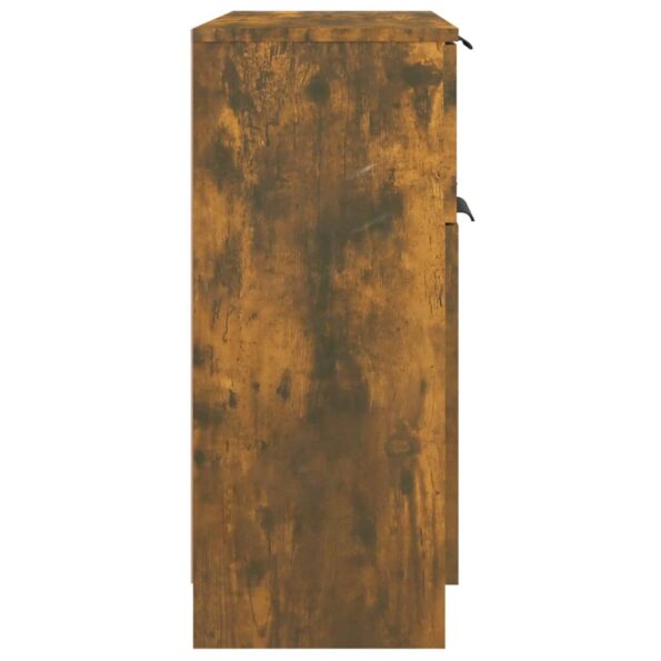vidaXL Komoda dymový dub 60x30x70 cm spracované drevo – Obrázok 6