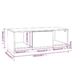 vidaXL Konferenčný stolík dymový dub 102x50x36 cm kompozitné drevo – Obrázok 8