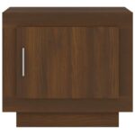 vidaXL Konferenčný stolík hnedý dub 51x50x45 cm spracované drevo – Obrázok 3