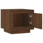 vidaXL Konferenčný stolík hnedý dub 51x50x45 cm spracované drevo – Obrázok 5
