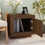 vidaXL Konferenčný stolík hnedý dub 51x50x45 cm spracované drevo – Obrázok 7