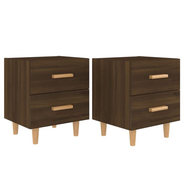 vidaXL Nočné stolíky 2 ks hnedý dub 40x35x47,5 cm – Obrázok 2
