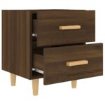 vidaXL Nočné stolíky 2 ks hnedý dub 40x35x47,5 cm – Obrázok 5