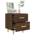 vidaXL Nočné stolíky 2 ks hnedý dub 40x35x47,5 cm – Obrázok 6