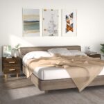 vidaXL Nočné stolíky 2 ks hnedý dub 40x35x47,5 cm