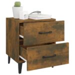vidaXL Nočné stolíky 2 ks dymový dub 40x35x47,5 cm – Obrázok 3