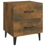 vidaXL Nočné stolíky 2 ks dymový dub 40x35x47,5 cm – Obrázok 5