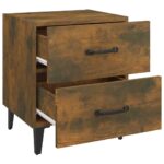 vidaXL Nočné stolíky 2 ks dymový dub 40x35x47,5 cm – Obrázok 6