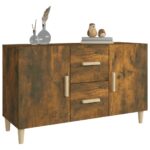 vidaXL Komoda, tmavý dub 100x36x60 cm, kompozitné drevo – Obrázok 6
